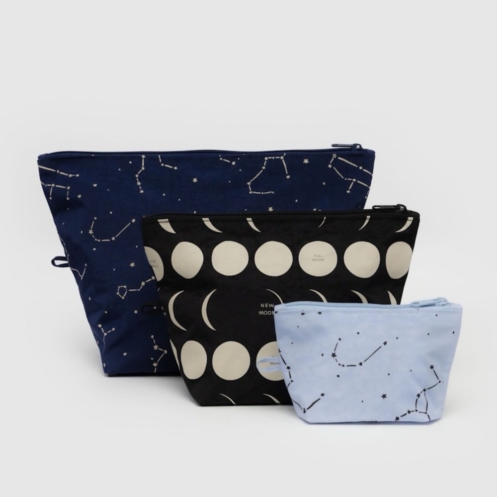 New Baggu Go Pouch Set in Night Sky